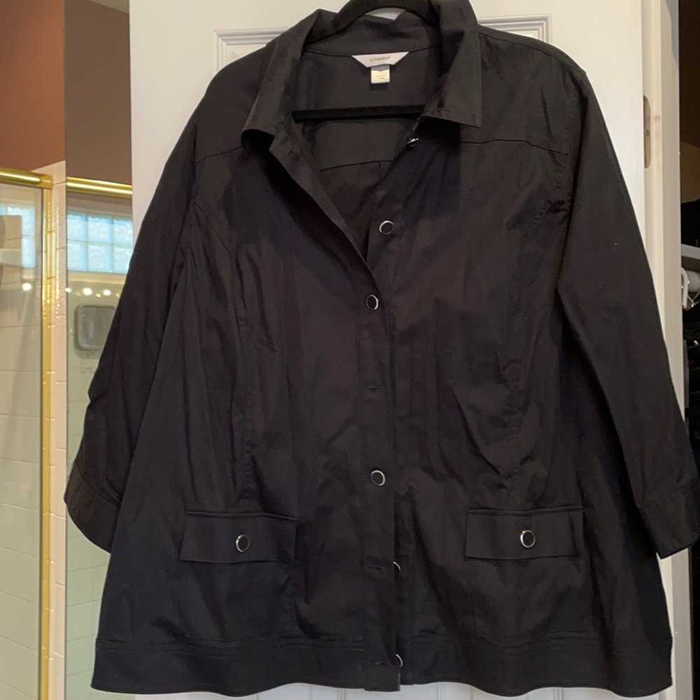 3x CJ Banks black light weight 3/4 sleeves jacket